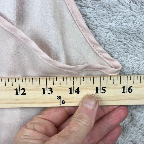 ALICE MCCALL Blush Slip Mini Dress Sz 4 Lace hem - Picture 7 of 15